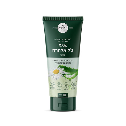 המילניום - ג'ל אלוורה 98% בתוספת קמומיל והממליס - 200 מ"ל