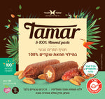 שקד תבור - מארז חטיפי תמר במילוי חמאת שקדים