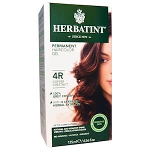 הרבטינט - R4 - ערכת צבע טבעי לשיער - נחושת ערמוני