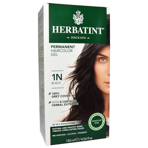 הרבטינט - N1 -ערכת צבע טבעי לשיער - שחור