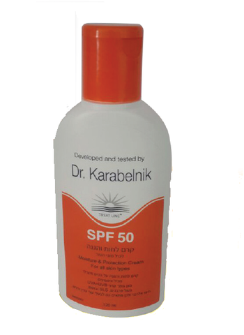 ד"ר קרבלניק - SPF50 קרם לחות והגנה - 120 מ"ל - טבע ביוטי