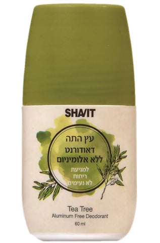 שביט - דאודורנט רול און עץ התה ללא אלומיניום - 60 מ"ל - טבע ביוטי