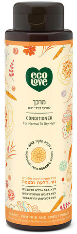 אקולאב - מרכך שיער אורגני - הקולקציה הכתומה - EcoLove - טבע ביוטי