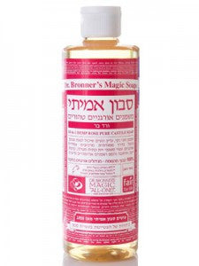 ד"ר ברונר - סבון אמיתי נוזלי - ורד הבר - 427 מ"ל - טבע ביוטי