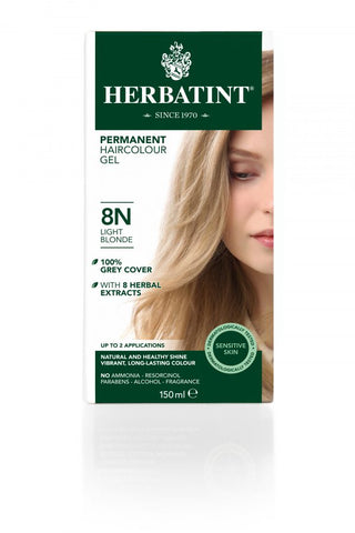 הרבטינט - N8 - ערכת צבע טבעי לשיער - בלונד בהיר