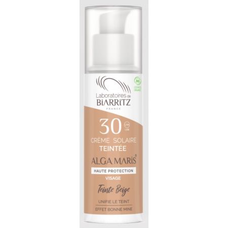 ALGA MARIS - קרם הגנה לפנים SPF30 עם גוון