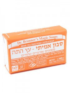 סבון אמיתי - ד"ר ברונר - סבון מוצק טבעי עץ התה - 140 גרם - טבע ביוטי
